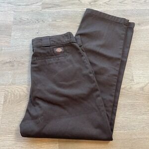Dickies Mens 874 Original Fit Work Pants Dark Brown Chino Trousers